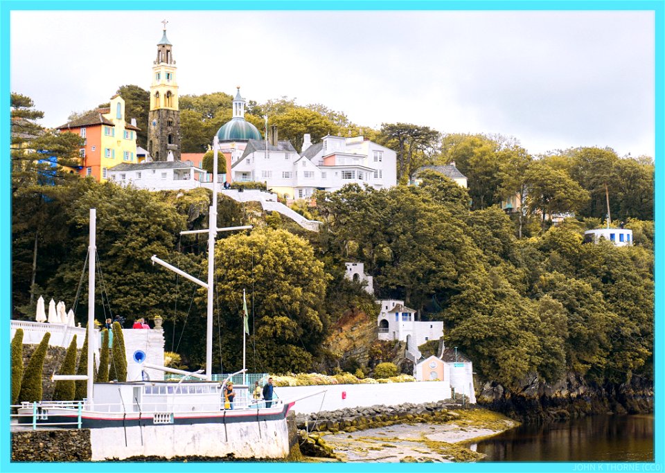 Portmeirion Sea-front Terrace Incorporating the Casino and Amis Reunis