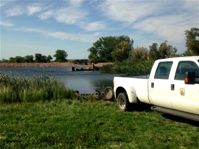 Fish survey at Air Force Base