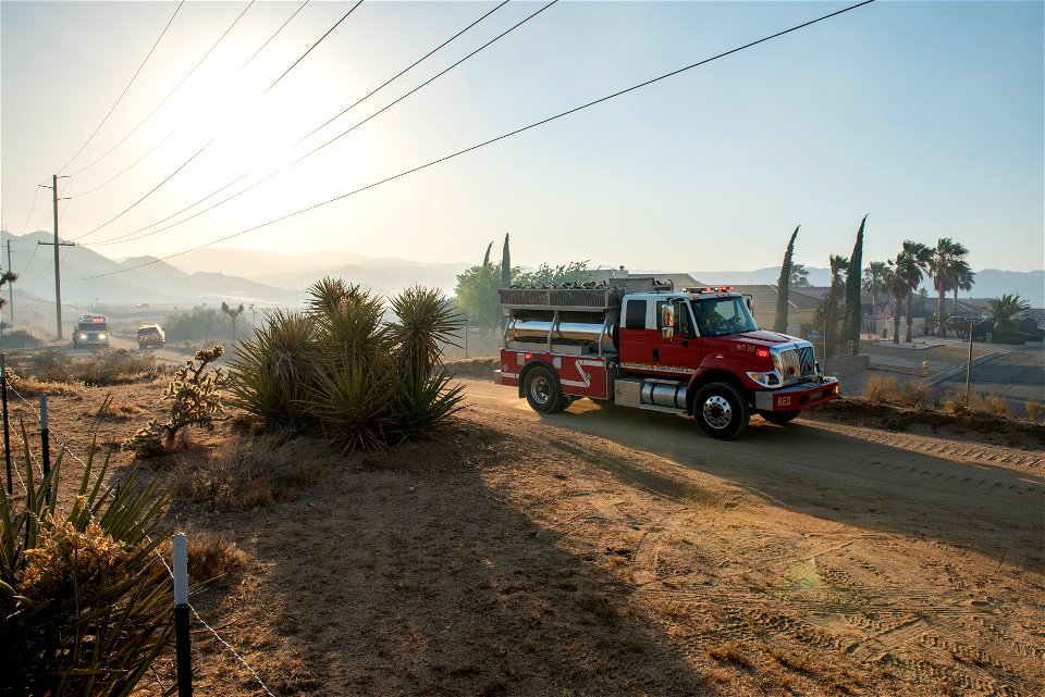 Fire Engine on the Elk Fire