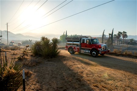 Fire Engine on the Elk Fire