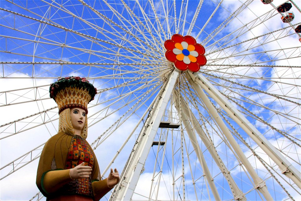 El Wiener Riesenrad, en el Prater de Viena.