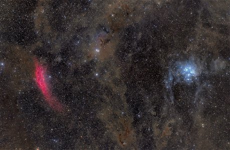 California Nebula, Pleiades and galactic cirrus in Taurus-Perseus region (2021) photo