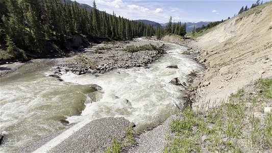 Yellowstone flood event 2022: Northeast Entrance Road washouts near Trout Lake Trailhead (5)