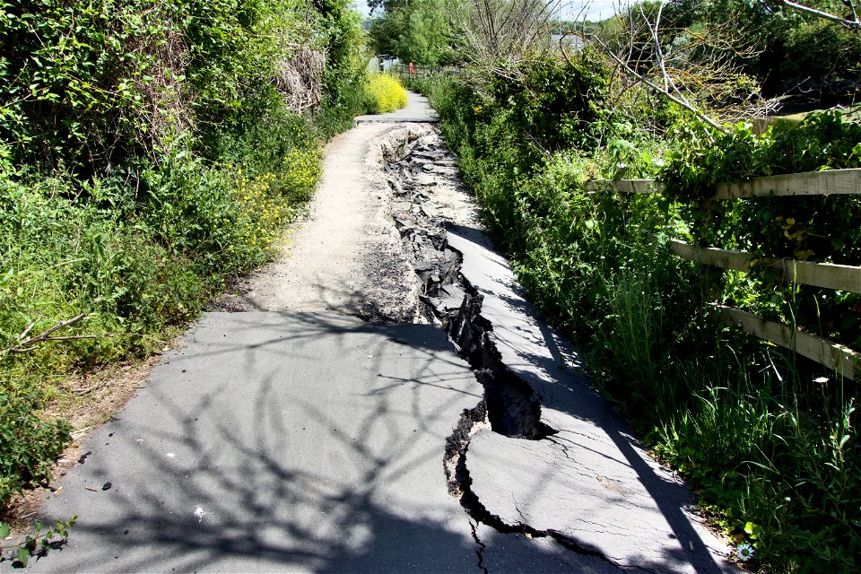 Collapsed Footpath River Medway
