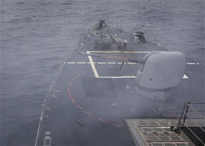 USS Porter (DDG 78) 5-inch Live Fire photo