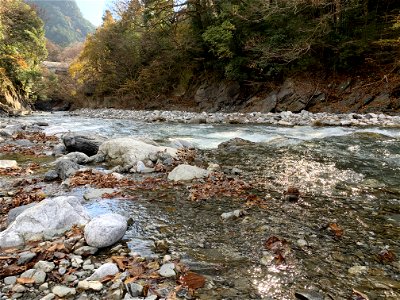 Nippara River in Hikawa, Okutama-machi