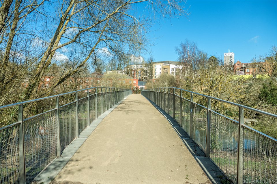The Worlds First cranked stress ribbon bridge. Maidstone