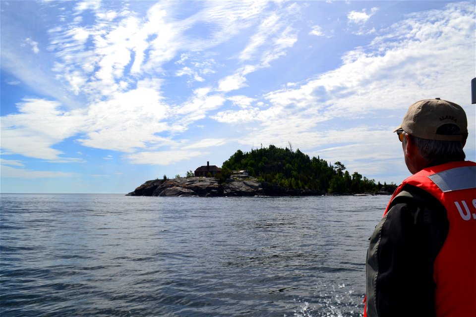 Regional Director Tom Melius approaching Huron National Wildlife Refuge