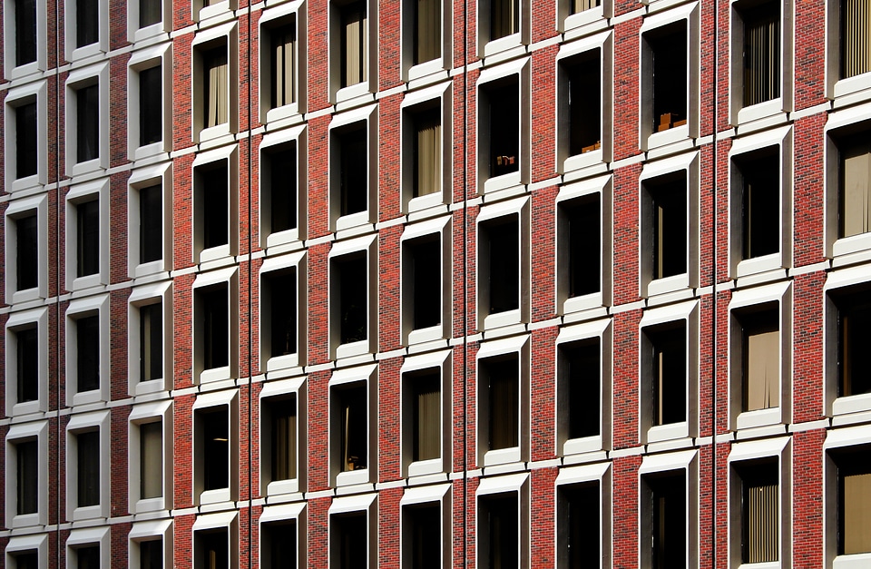 Brick Building Windows photo