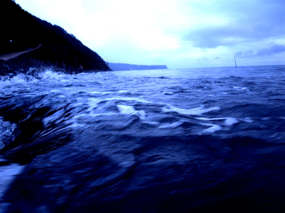 High Tide at Bucks Mills, Clovelly, North Devon , UK