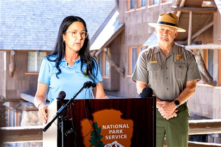 Yellowstone flood event 2022: Assistant Secretary Estenoz speaks at a press availability