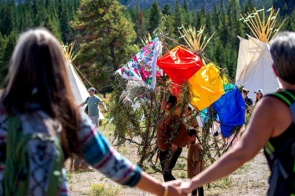 Yellowstone Revealed: Patti Baldes' ReMatriate performance at All Nations Teepee Village