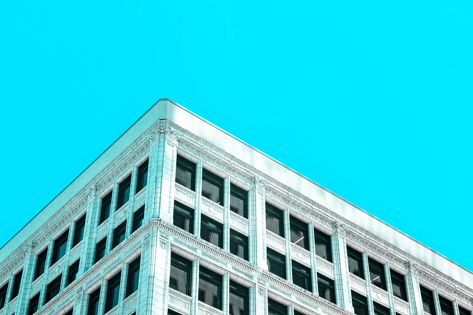 Blue Sky Building Minimal photo