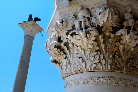 Capital in the Doge's Palace, Venice photo