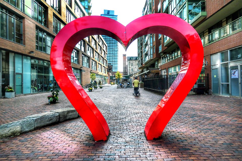 Big Heart. Distillery district. Toronto. photo