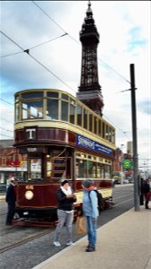 Oldest tram operating in Blackpool photo
