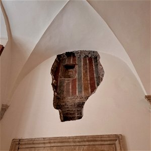 Covered up Frescos Palazzo Altemps Rome Italy