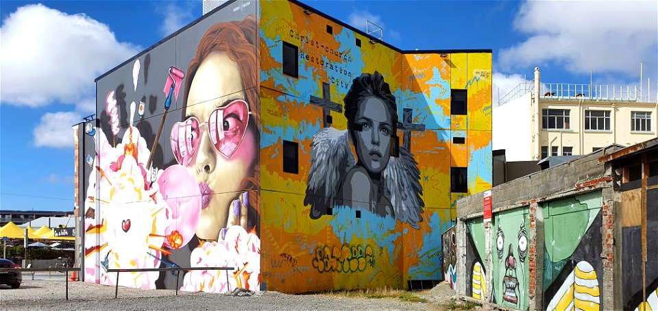 Street art Christchurch.