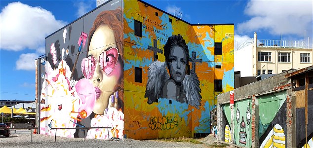 Street art Christchurch. photo