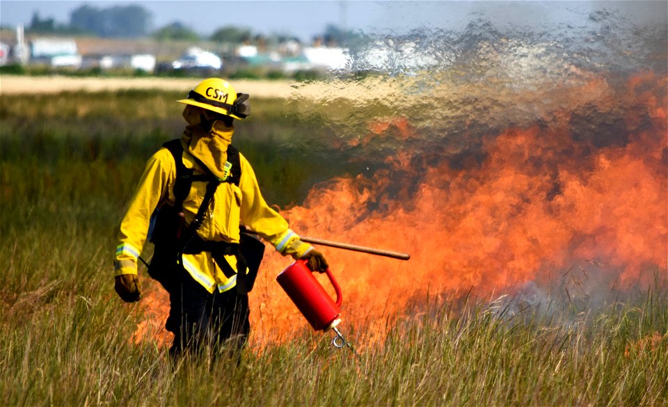 BLM’s Folsom Lake Veterans Crew perform RX Burn at Cosumnes River Preserve restoring critical habitat.