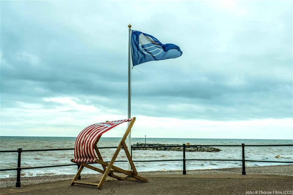 A blustery day in Sidmouth Devon