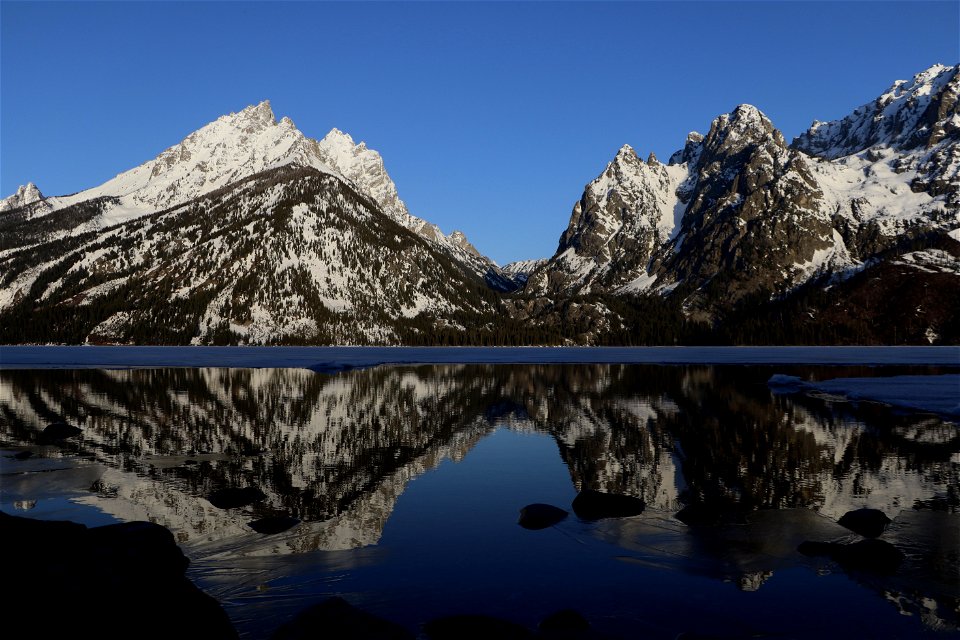 Jenny  Lake Spring Thaw Cascade Canyon