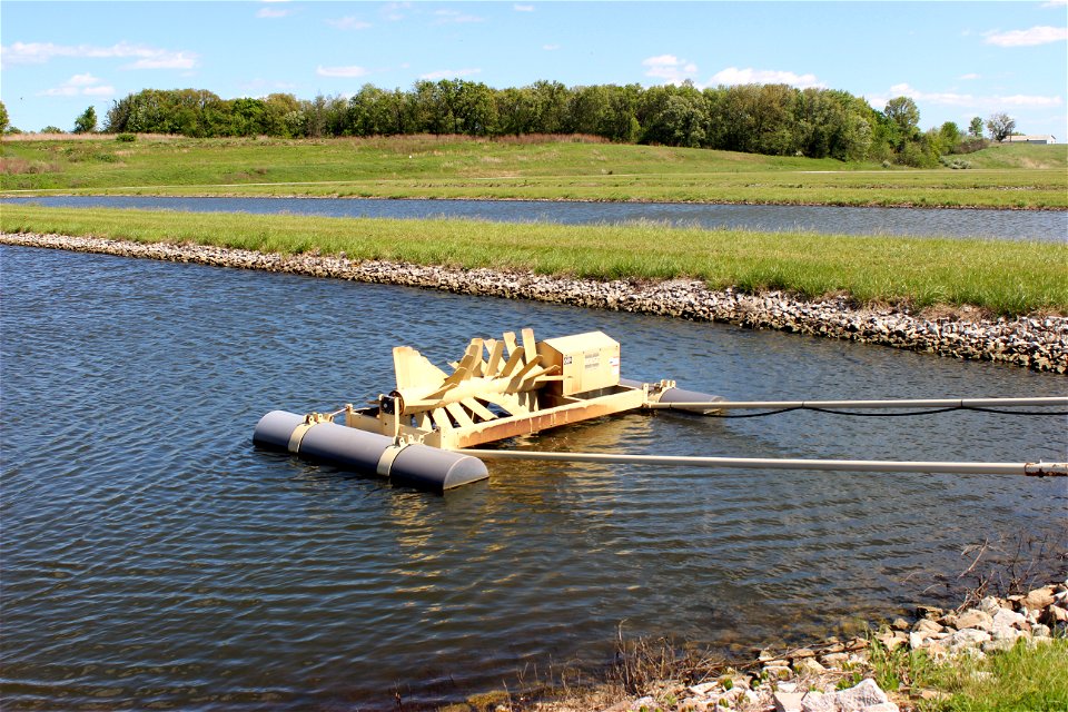Paddle wheel for Paddlefish