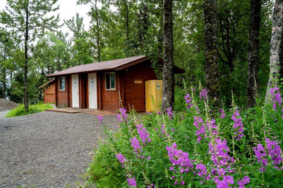 Brooks Camp Campground food and gear cache building - NPS Photo/L. Law