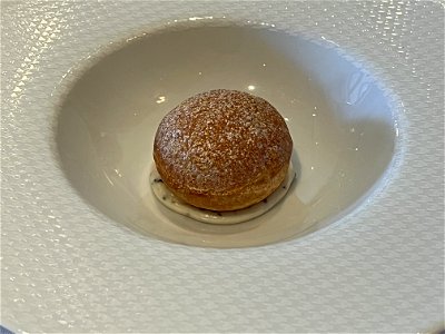 Gougere, Andante Dairy "Etude" and Black Winter Truffle "Fondue"