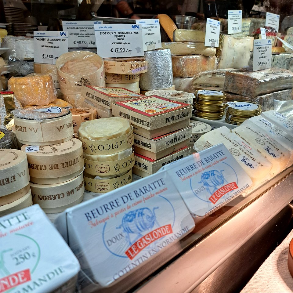 Butter from France and Camembert  Roscioli Salumeria con Cusina Rome Italy