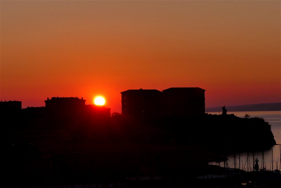 Sunset on Prado Palace - Marseille