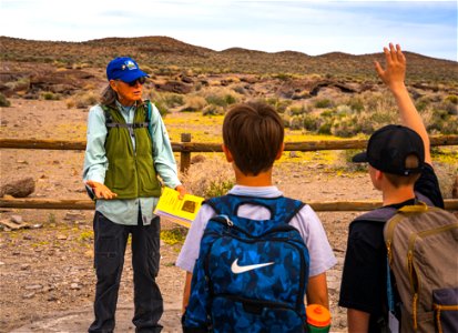 4th Graders at Volcanic Tablelands photo