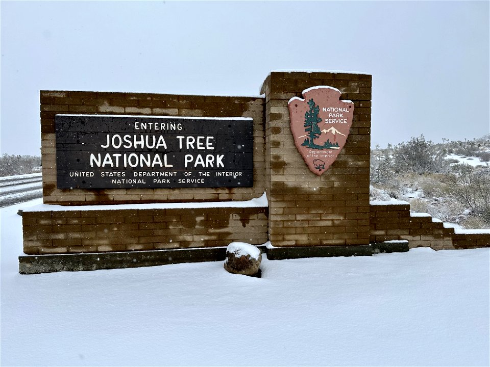 Snow at the West Entrance photo
