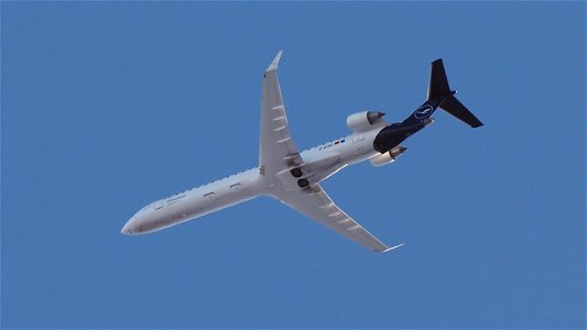 Mitsubishi CRJ-900LR D-ACNG Lufthansa CityLine from Basel (12500 ft.)