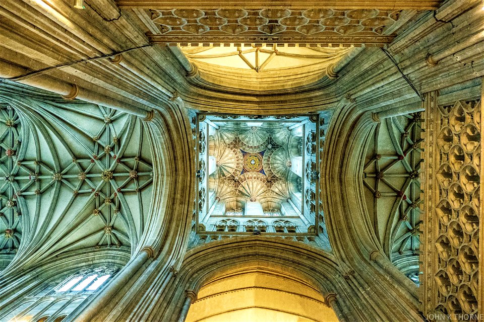 Looking Up. Canterbury Cathedral Tower
