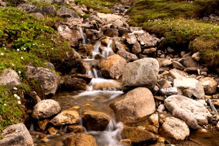 Mountain stream in Atigun Gorge photo