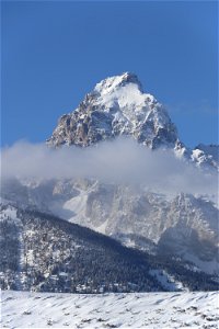 The Grand Teton Bluebird Winter Day