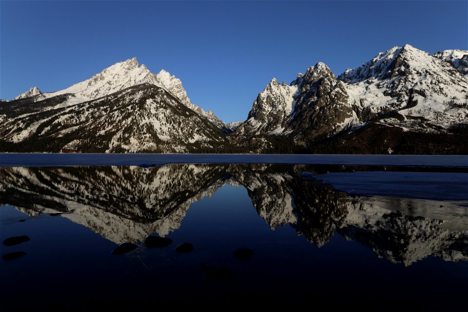 Jenny  Lake Spring Thaw Cascade Canyon