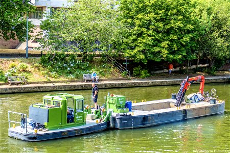 Environment Agency Mallard and Barge. River Medway