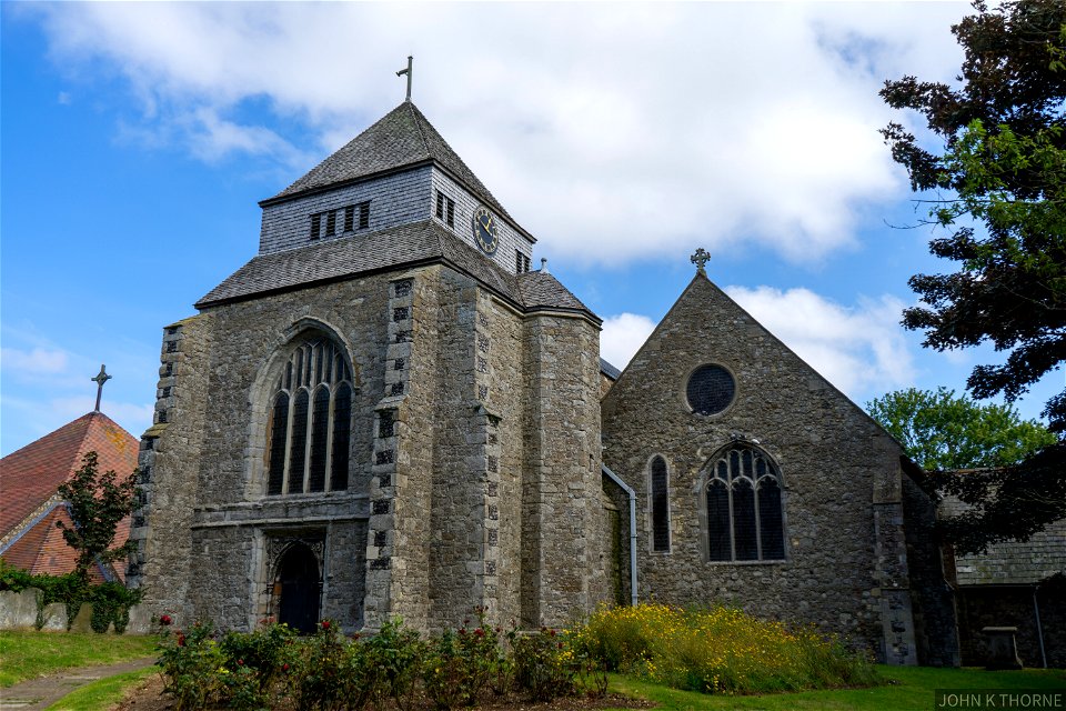 THE ABBEY CHURCH OF ST MARY AND ST SEXBURGA MINSTER ON SEA KENT