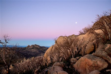 Moon rise from The Horn