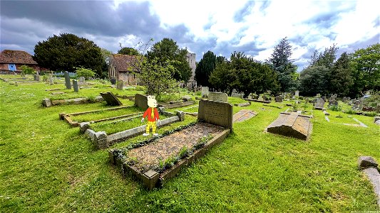 Saint Martins Church Canterbury. Mary Tourtel was a British artist and creator of the comic strip Rupert Bear. Her works have sold 50 million copies internationally.