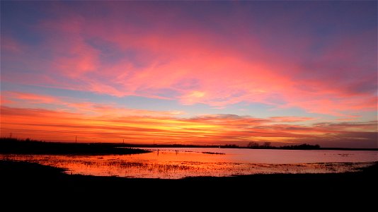 Sunset at Huron Wetland Management District South Dakota photo