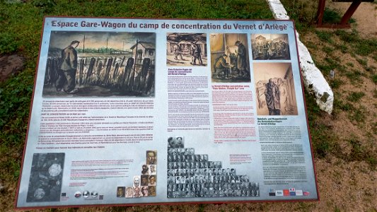 Gare du Vernet-d'Ariège : Notice d'information sur le camp du Vernet
