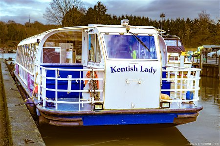 Kentish Lady River Boat Tours. River Medway. Allington Lock photo