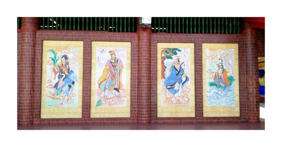 Temple mural