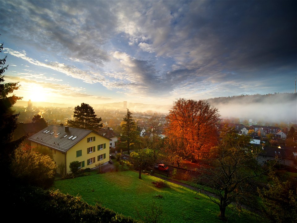 Beautiful autumn view