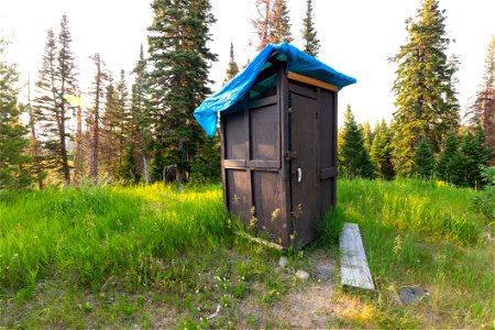 Heart Lake Patrol Cabin: pit toilet photo