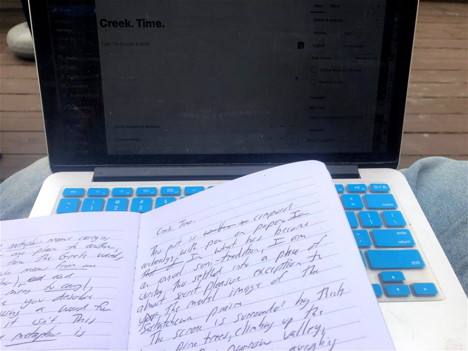 Blog Writing the Old Way