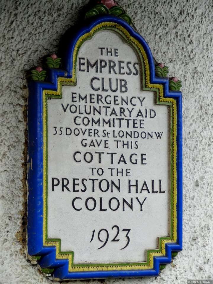 Preston Hall Colony TB Cottages. Aylesford
